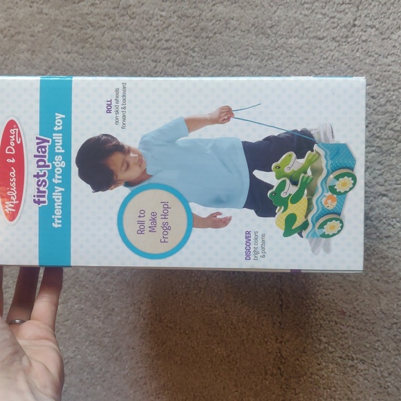 Melissa and Doug First Play - Friendly Frogs Pull Toy - New In Box - Picture 7 of 8